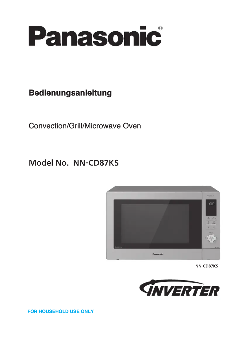Page n°1 - Manuel utilisateur Panasonic NN-CD87KSUPG