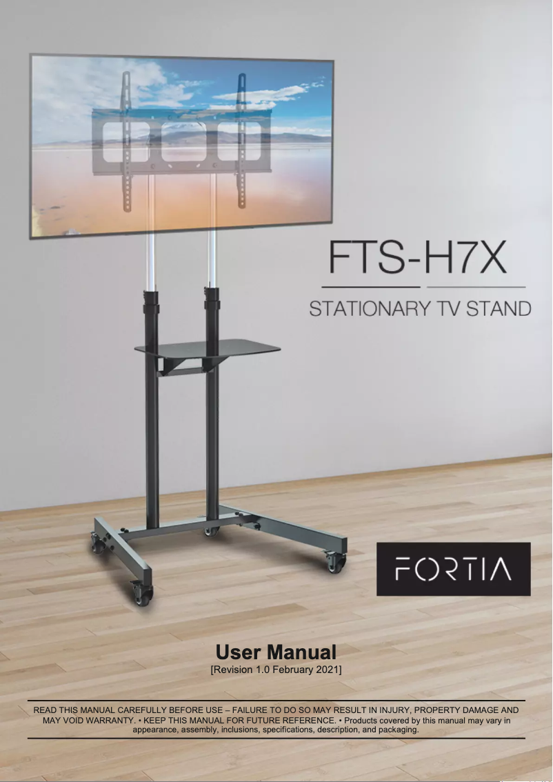 Image de la première page du manuel de l'appareil FTS-H7X