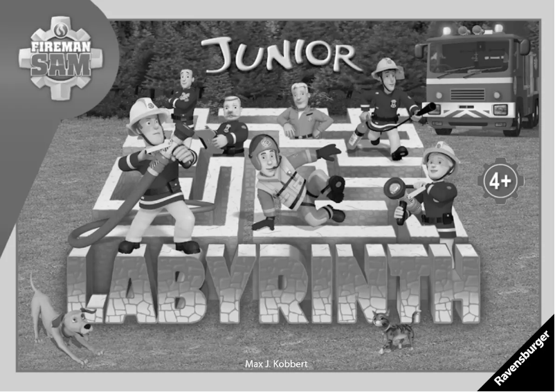 Page 1 de la notice Manuel utilisateur Ravensburger Fireman Sam Junior Labyrinth