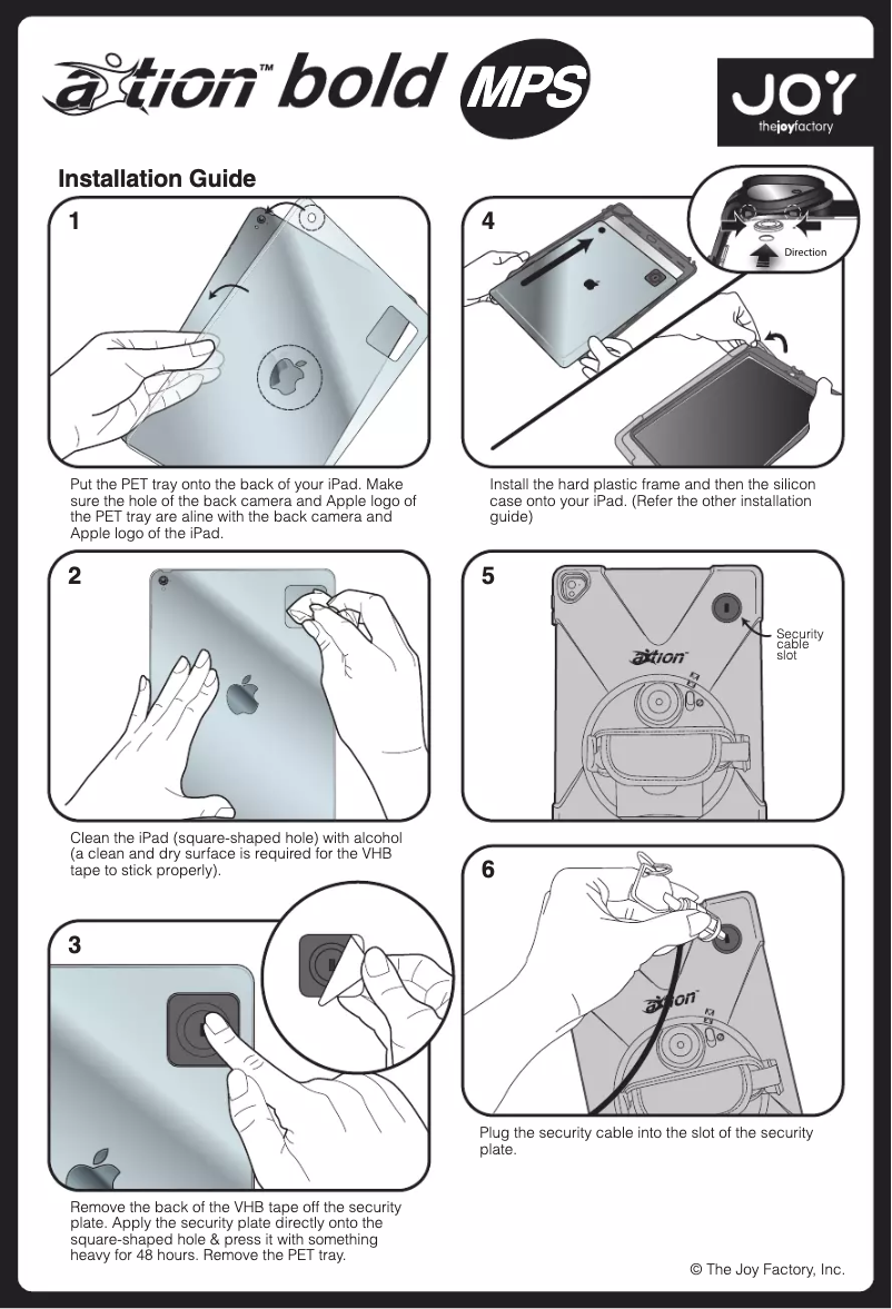 Page 1 de la notice Manuel utilisateur The Joy Factory aXtion Bold MPS