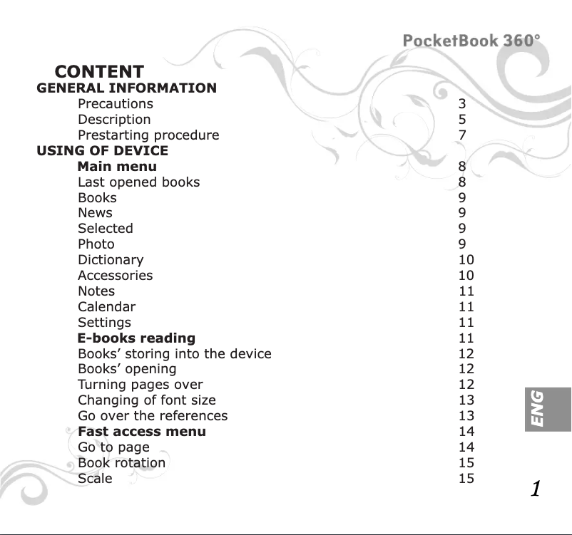Page n°1 - Manuel utilisateur PocketBook 360 Plus