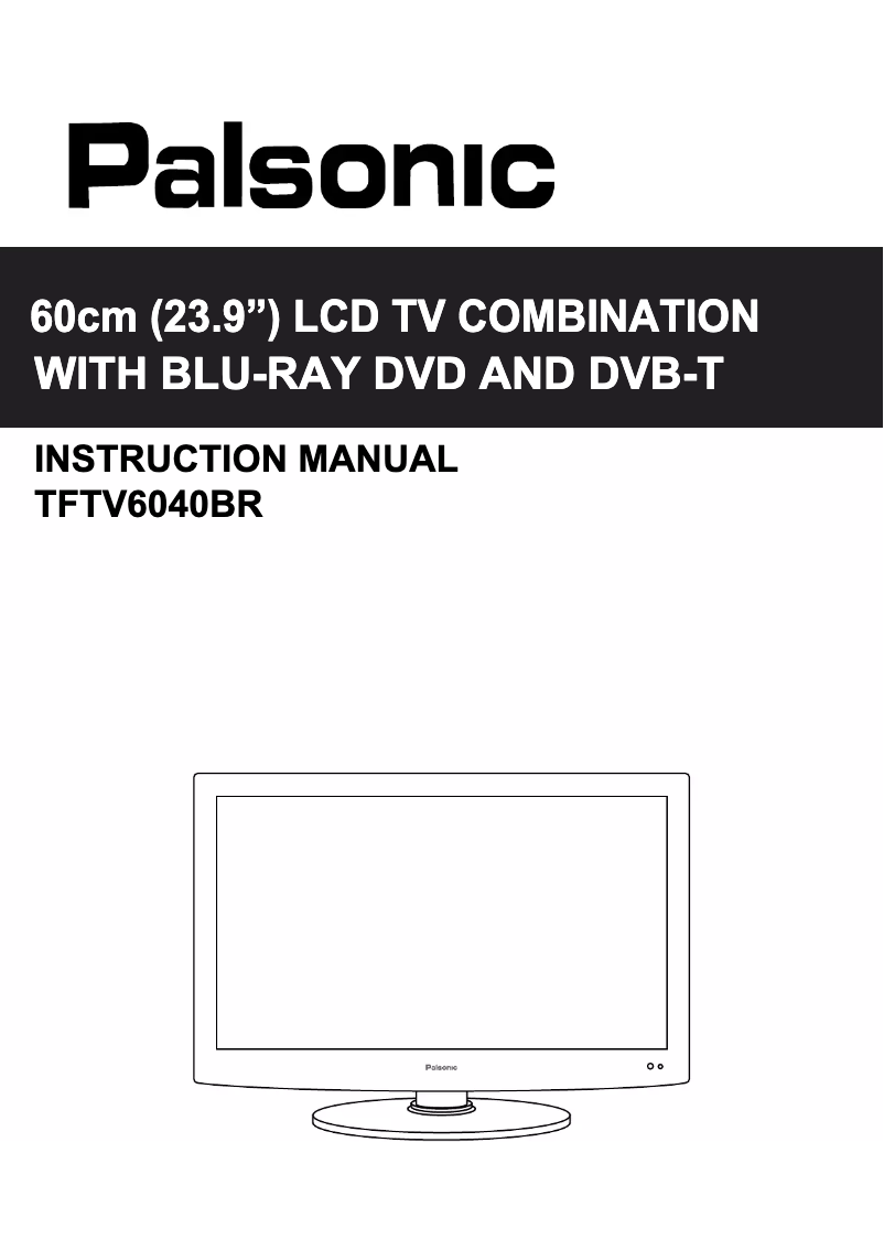 Page 1 de la notice Manuel utilisateur Palsonic TFTV6040BR