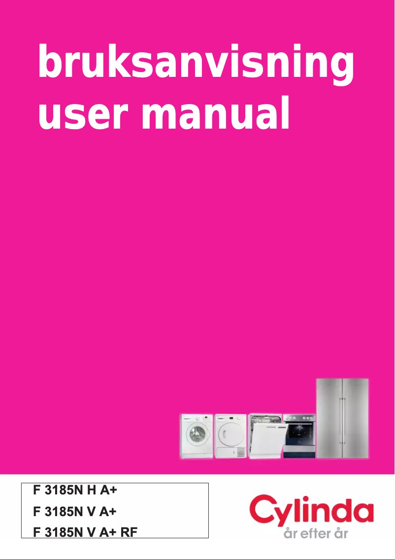 Page 1 de la notice Manuel utilisateur Cylinda F3185NH