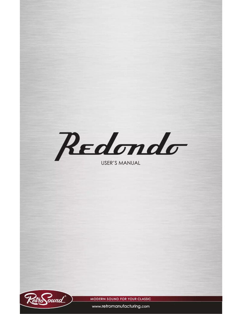 Image de la première page du manuel de l'appareil Redondo RT