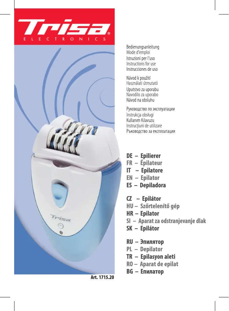 Page n°1 - Manuel utilisateur Trisa Double Flex 1715.2010