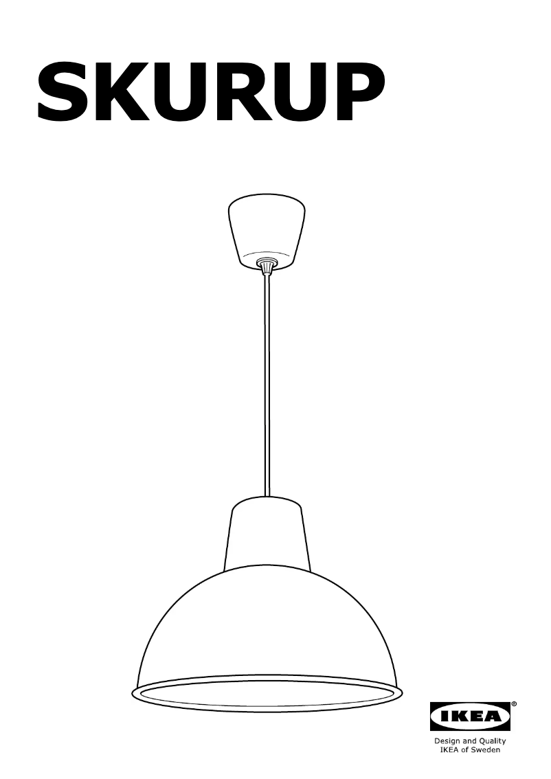 Page 1 de la notice Instructions / montage Ikea SKURUP