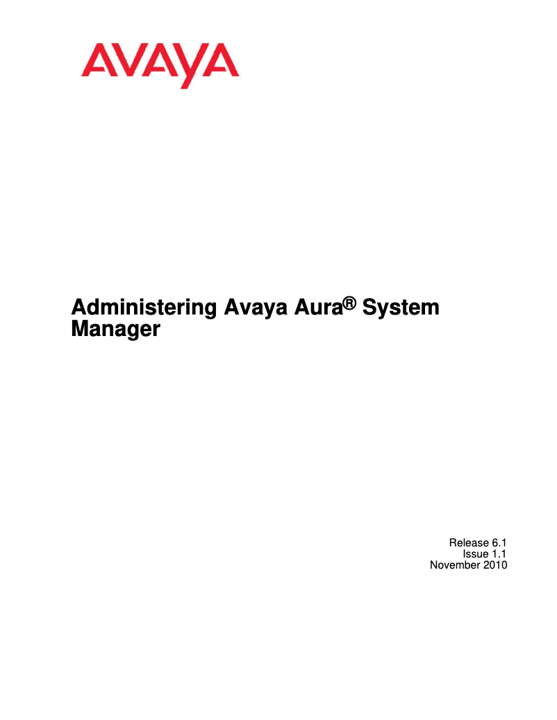 Page n°1 - Manuel utilisateur Avaya OCC Hub
