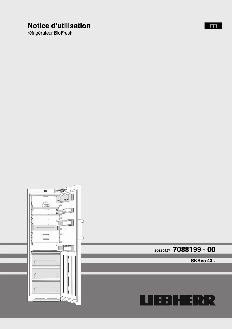 Page 1 de la notice Manuel utilisateur Liebherr SKBes 4380 PremiumPlus