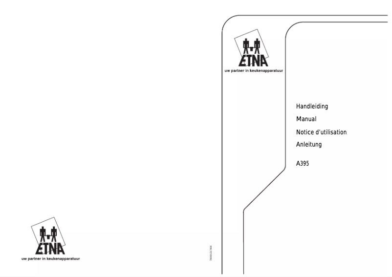Page 1 de la notice Manuel utilisateur Etna A395
