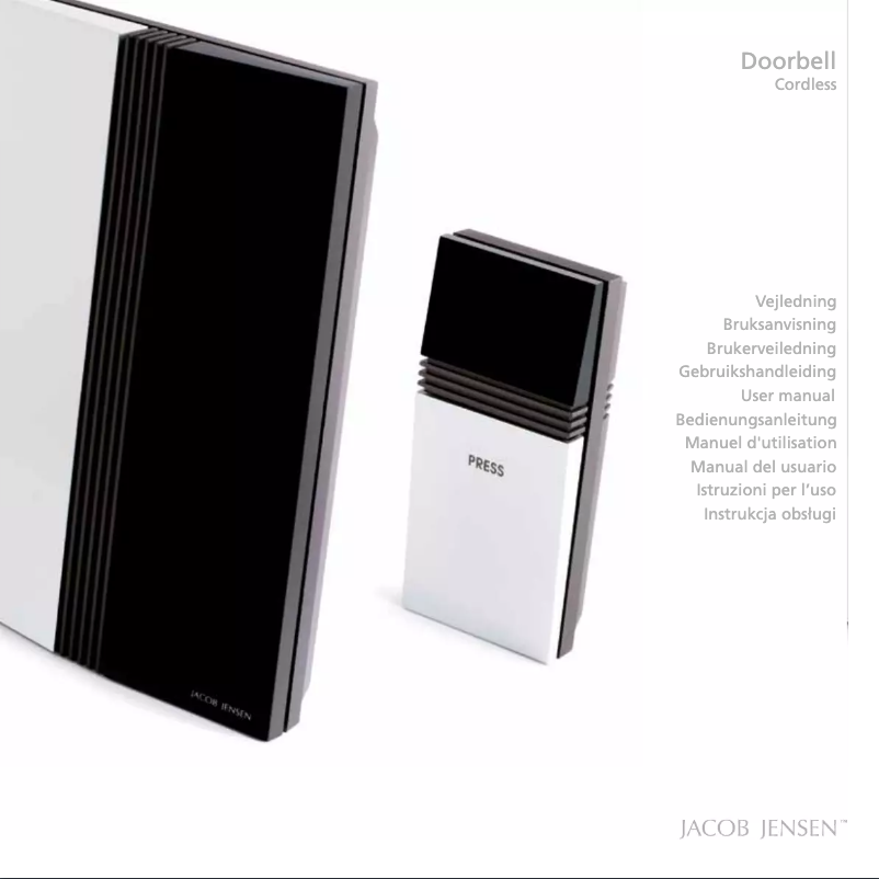 Page n°1 - Manuel utilisateur Jacob Jensen Cordless