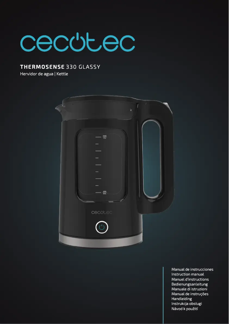 Imagen de la primera página del manual del dispositivo Thermosense 330