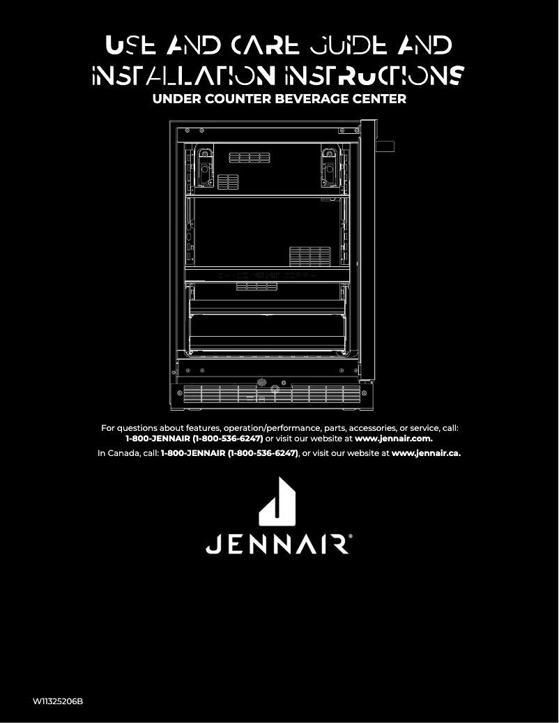 Page 1 de la notice Instructions / montage JennAir JUBFL242HX