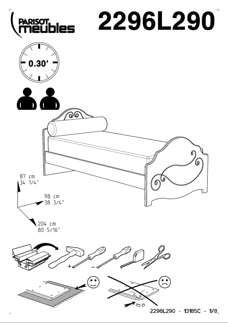 Page n°1 - Manuel utilisateur Parisot Alice 2296L290