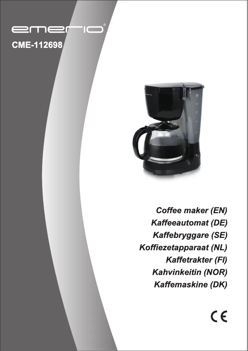 Page 1 de la notice Manuel utilisateur Emerio CME-112698