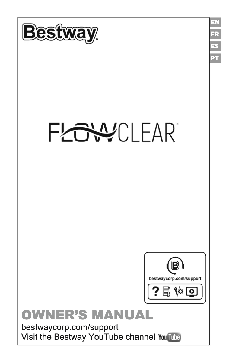 Page 1 de la notice Manuel utilisateur Bestway Flowclear 58647