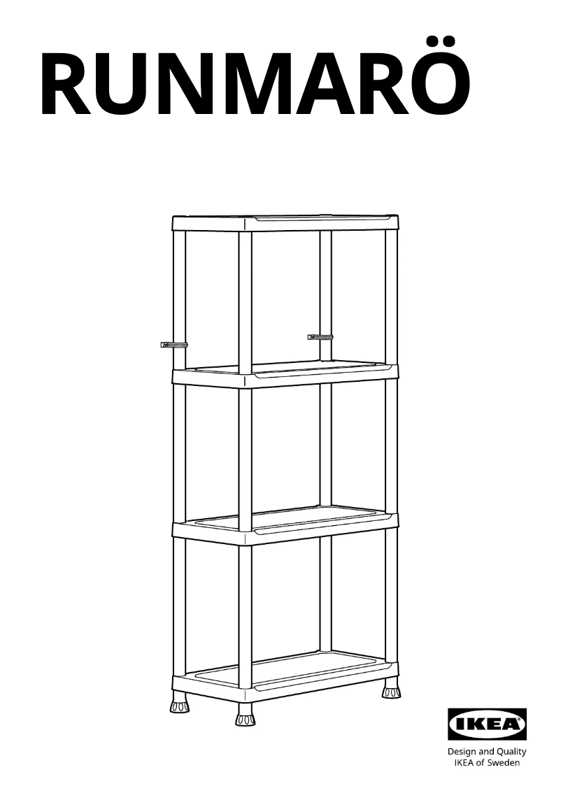 Page 1 de la notice Manuel utilisateur Ikea RUNMARÖ 505.513.15