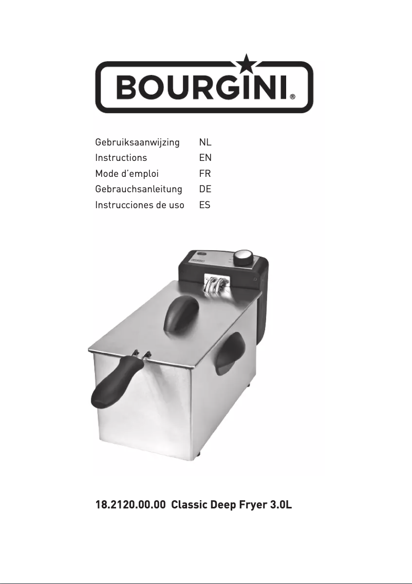 Page n°1 - Manuel utilisateur Bourgini 18.2120