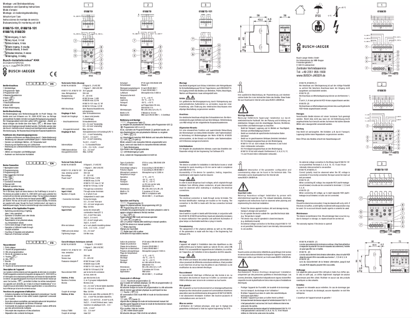 Page 1 de la notice Manuel utilisateur Busch-Jaeger 2CKA006156A0067