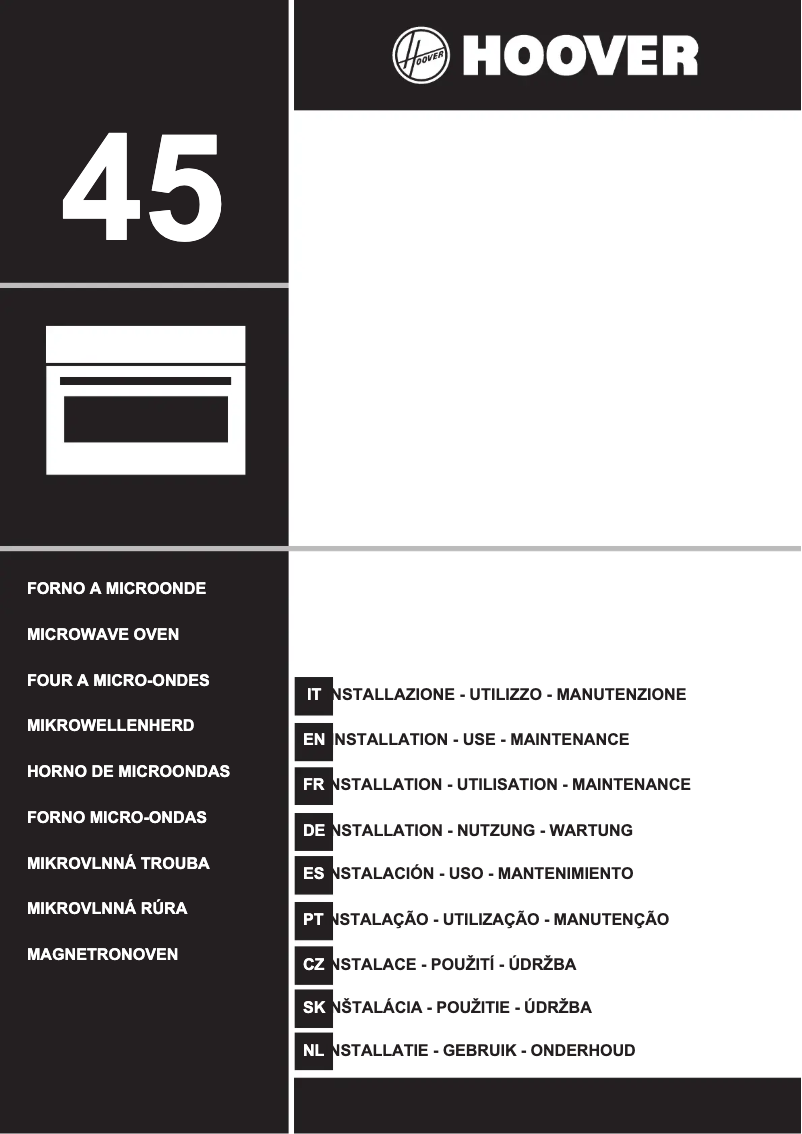 Page 1 de la notice Manuel utilisateur Hoover HMG280X