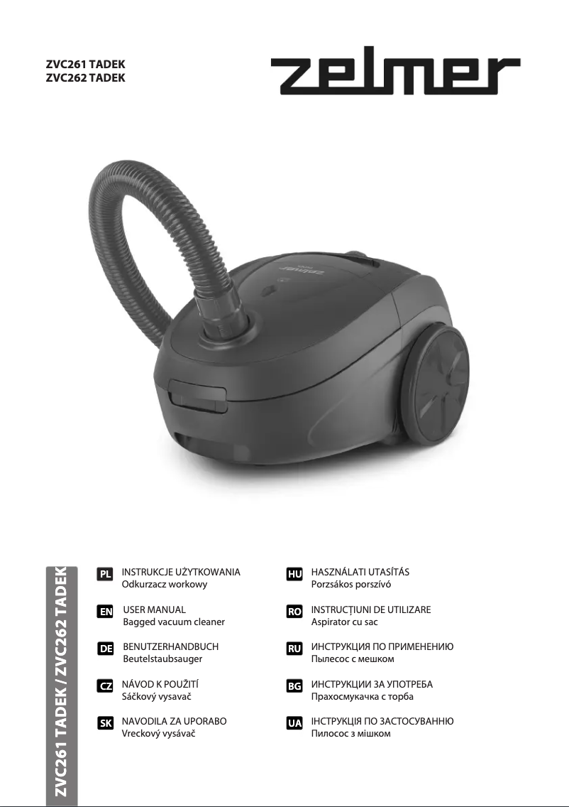 Image de la première page du manuel de l'appareil Tadek ZVC261