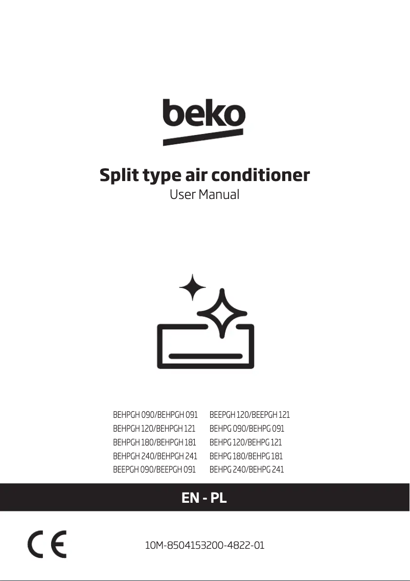 Page 1 de la notice Manuel utilisateur Beko BEHPGH 090