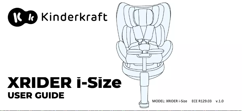 Página 1 del manual Manual de usuario Kindercraft XRIDER i-Size