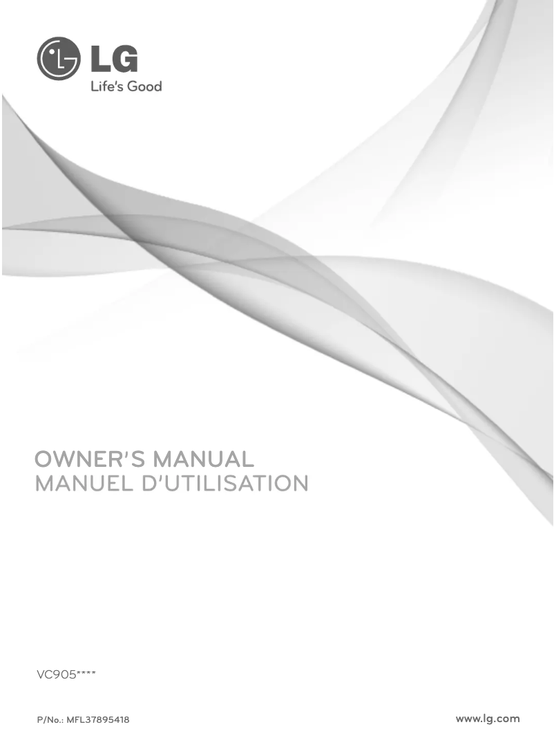 Page n°1 - Manuel utilisateur LG VC9052R