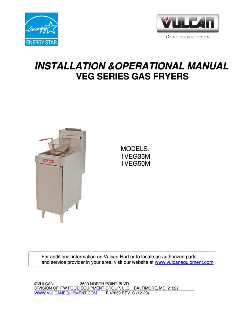 Image de la première page du manuel de l'appareil VEG35