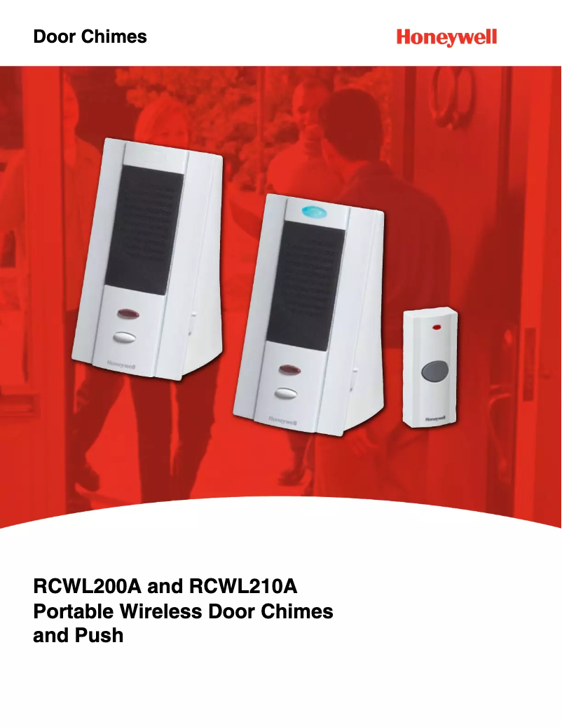 Page 1 de la notice Fiche technique Honeywell RCWL210A