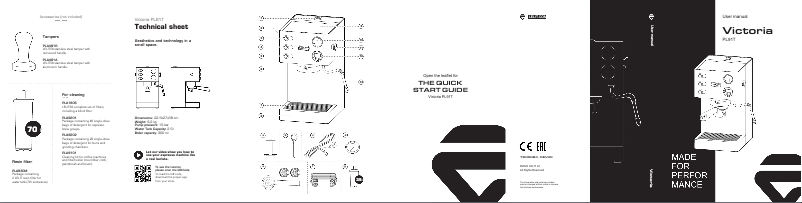 Page 1 de la notice Manuel utilisateur Lelit Victoria PL91T