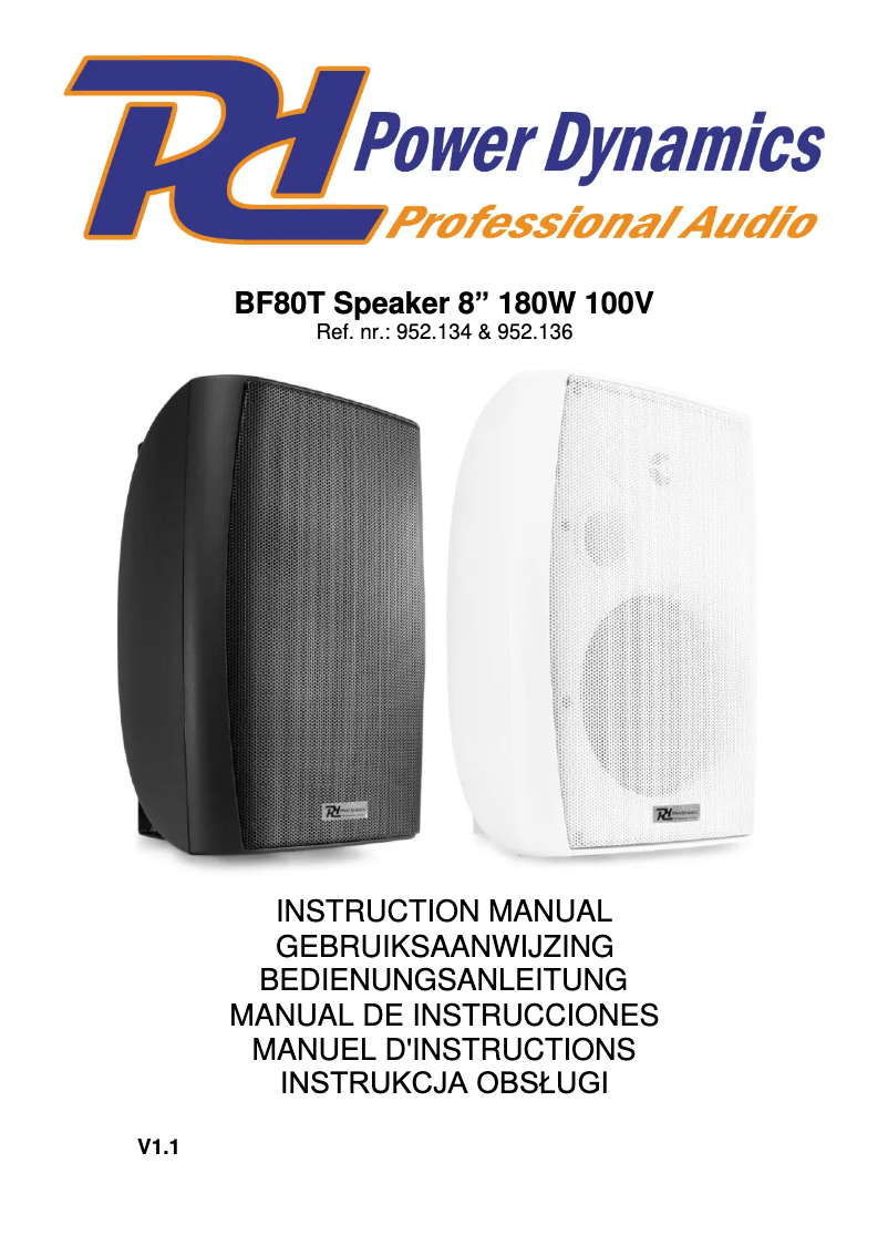 Imagen de la primera página del manual del dispositivo BF80TB