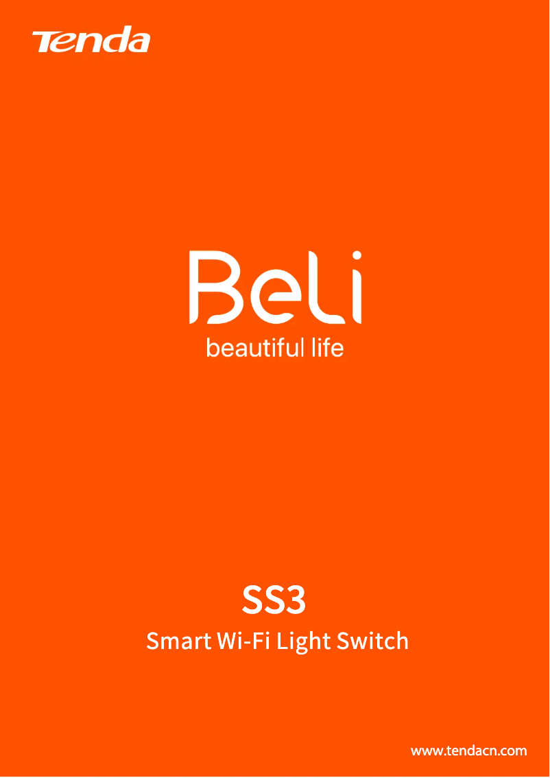 Página 1 del manual Manual de usuario Tenda SS3