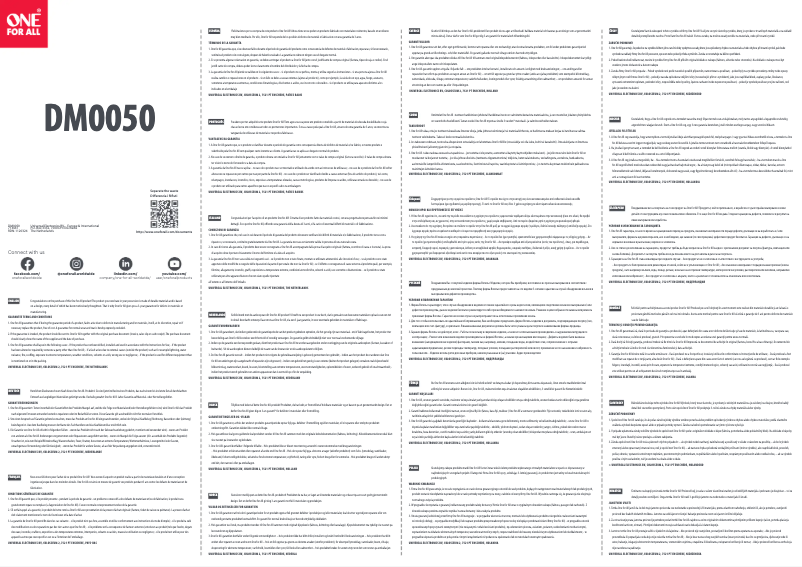 First page image of the manual for DM 0050