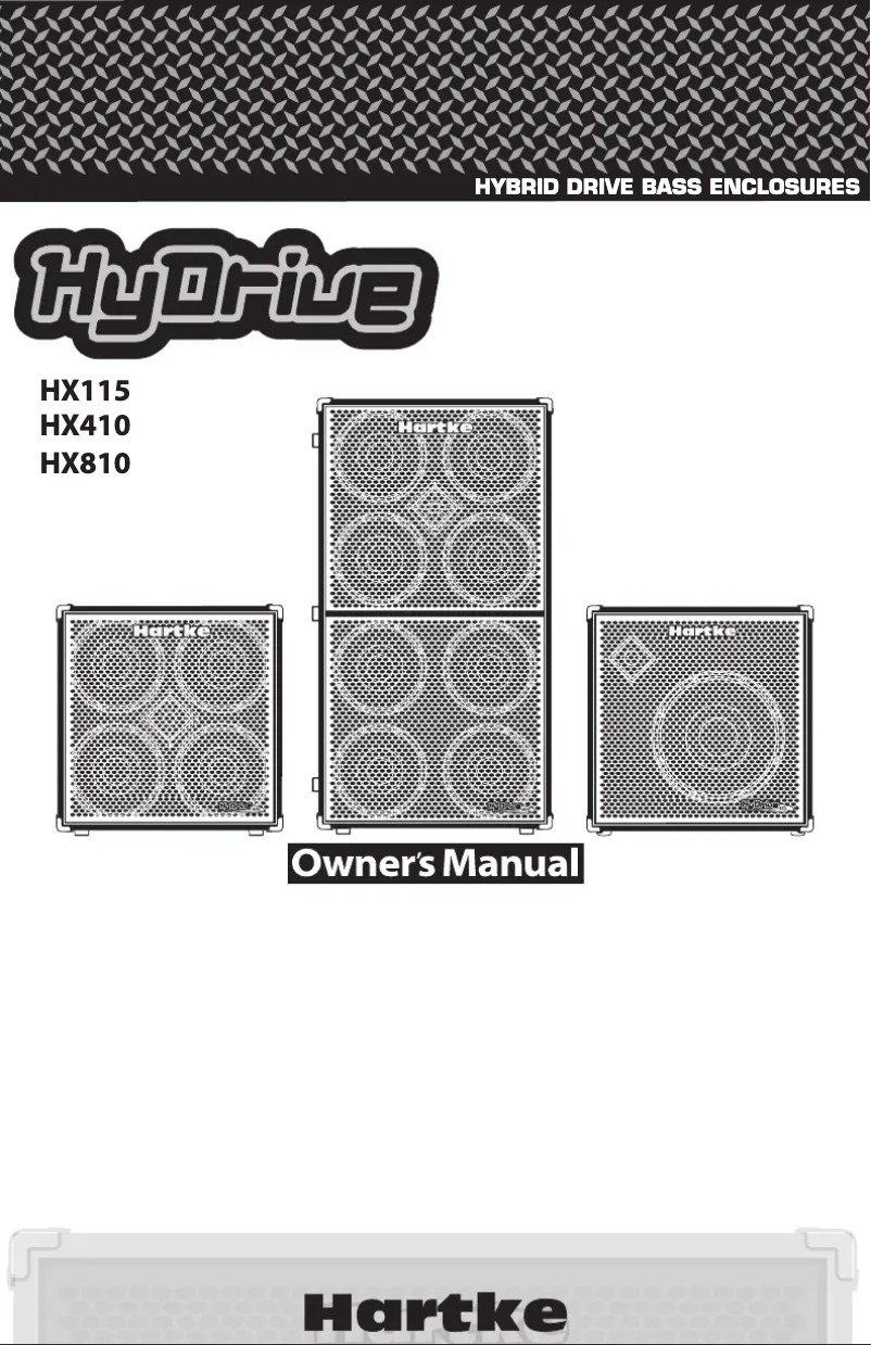 Page n°1 - Manuel utilisateur Hartke HyDrive HX410