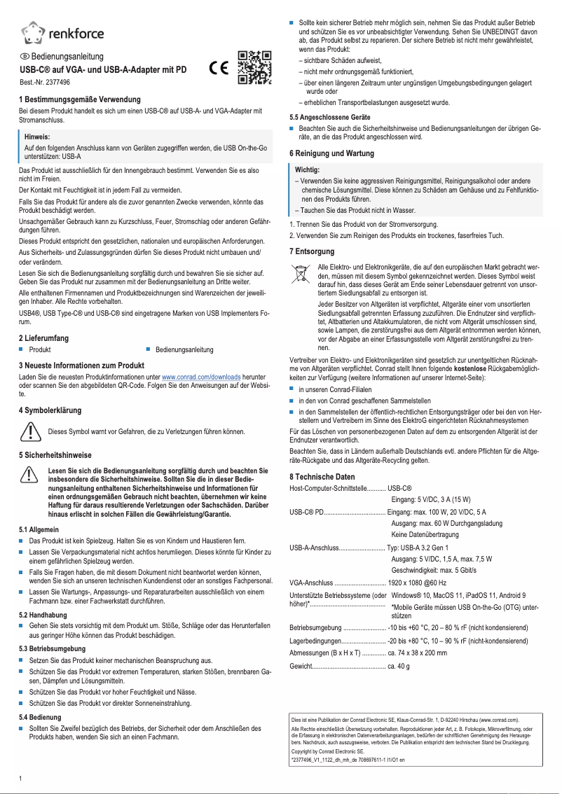 Image de la première page du manuel de l'appareil RF-HUB-151