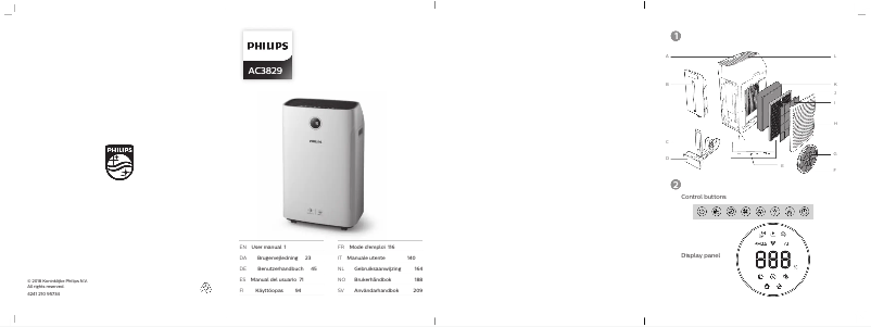 Image de la première page du manuel de l'appareil AC3829