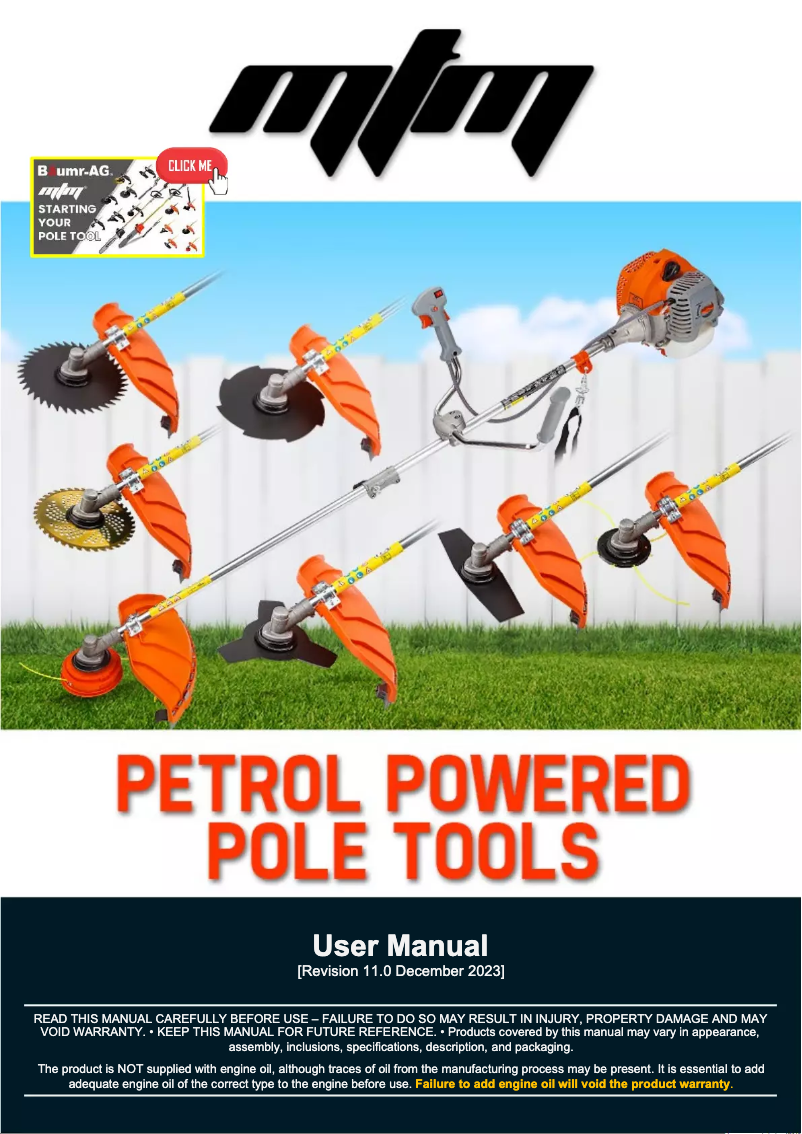 Image de la première page du manuel de l'appareil MBX300