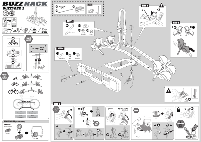 Page 1 de la notice Manuel utilisateur Buzz Rack BuzzyBee 2
