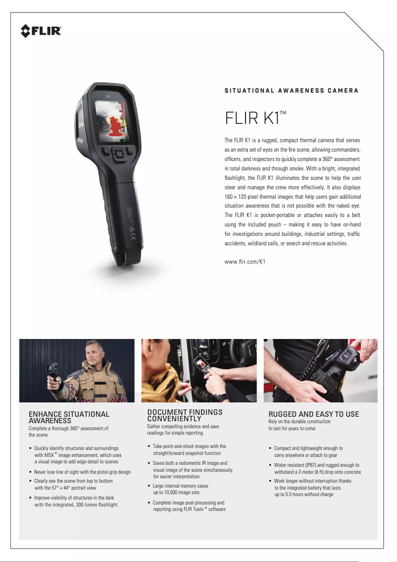 Page n°1 - Fiche technique FLIR K1