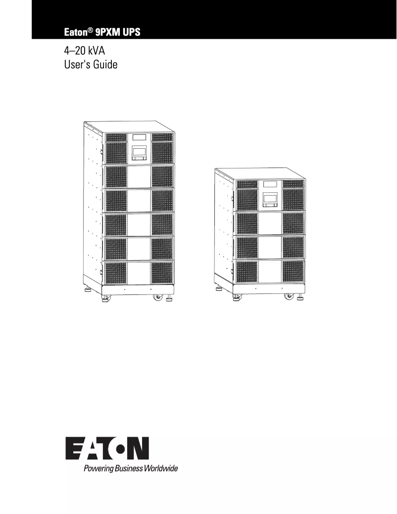 Página 1 del manual Manual de usuario Eaton 9PXM