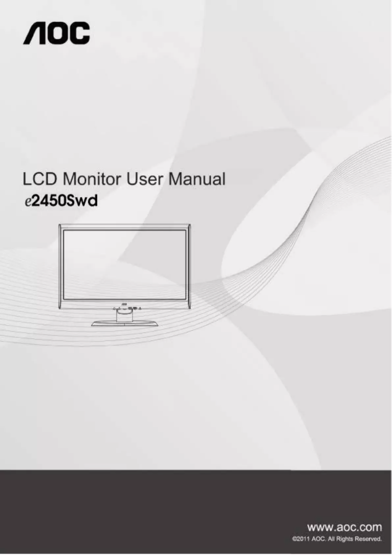 Image de la première page du manuel de l'appareil E2450SWD