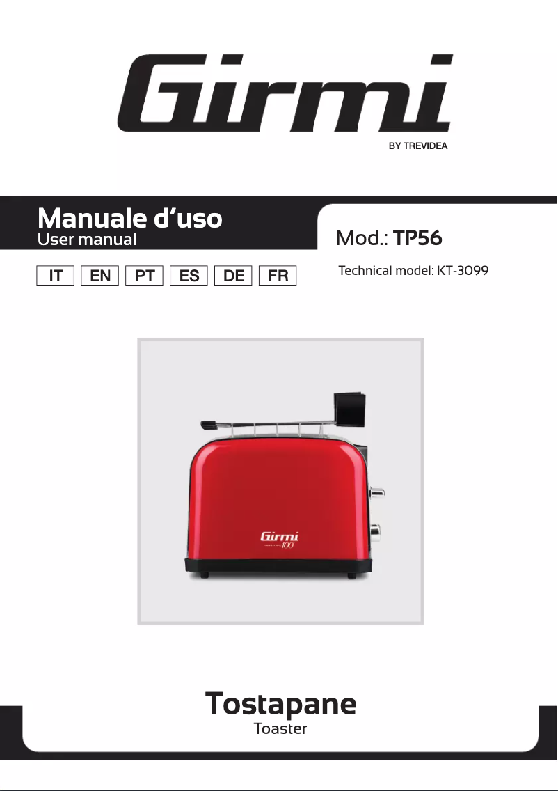 Image de la première page du manuel de l'appareil TP56