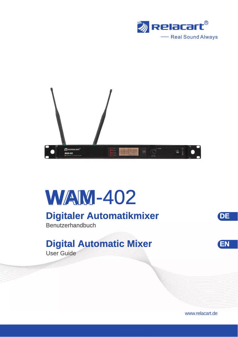 Page n°1 - Manuel utilisateur Relacart WAM-402