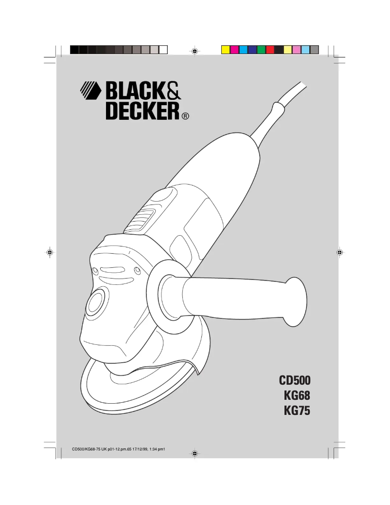 Page n°1 - Manuel utilisateur Black & Decker KG75