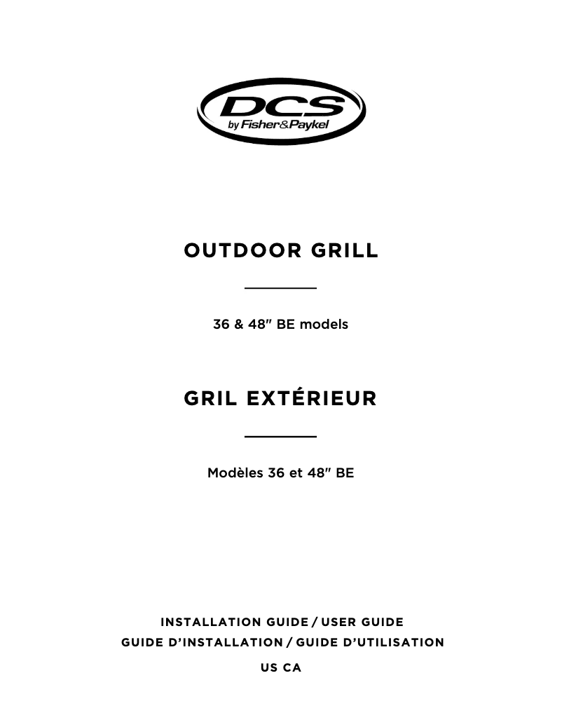 Page n°1 - Manuel utilisateur Fisher & Paykel BE1-48RC-N