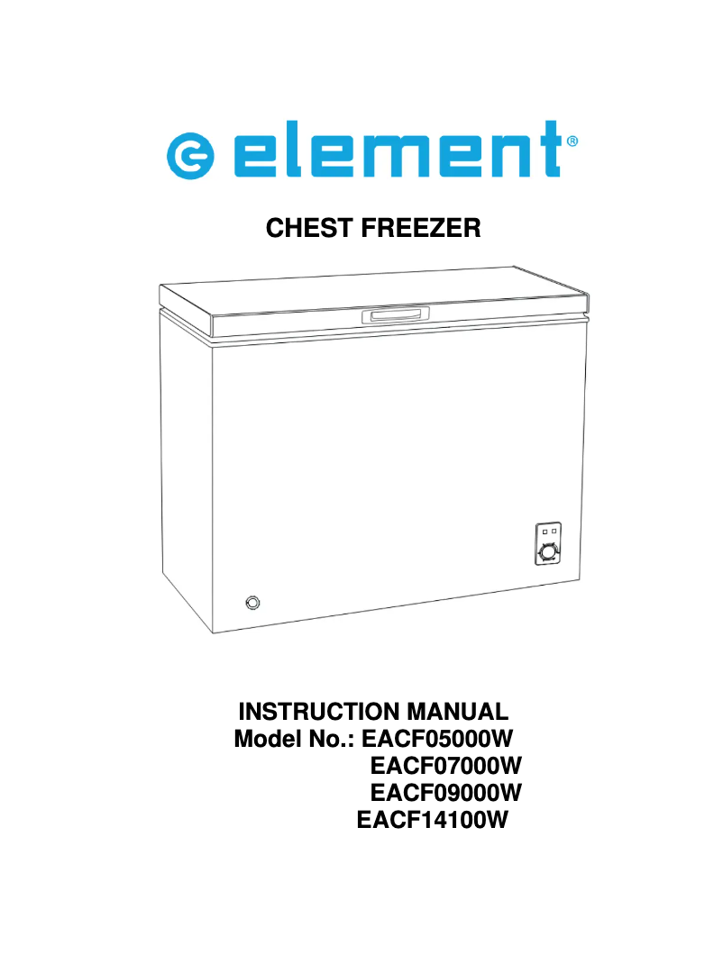 Page n°1 - Manuel utilisateur Element EACF14100W