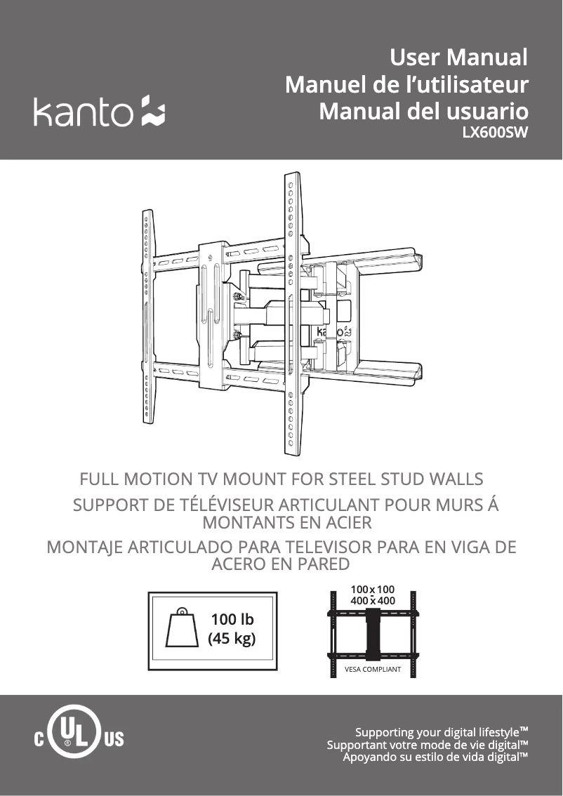 Página 1 del manual Manual de usuario Kanto LX600SW