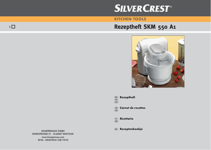 Page 1 de la notice Manuel utilisateur SilverCrest SKM 550 A1