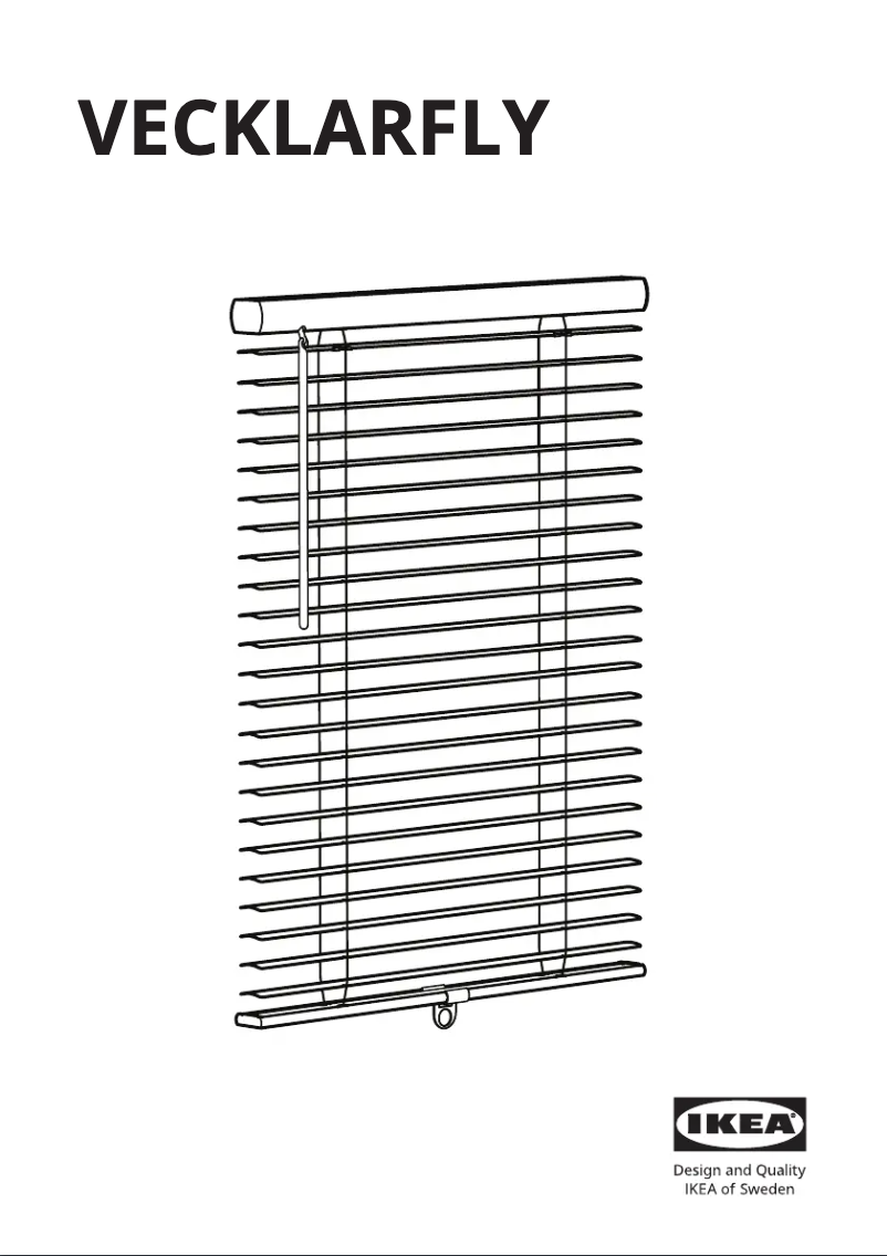 Página 1 del manual Manual de usuario Ikea VECKLARFLY 605.859.80