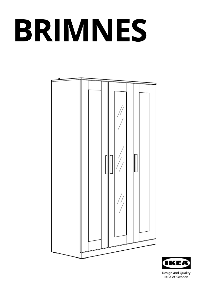 Page 1 de la notice Manuel utilisateur Ikea BRIMNES 005.761.39